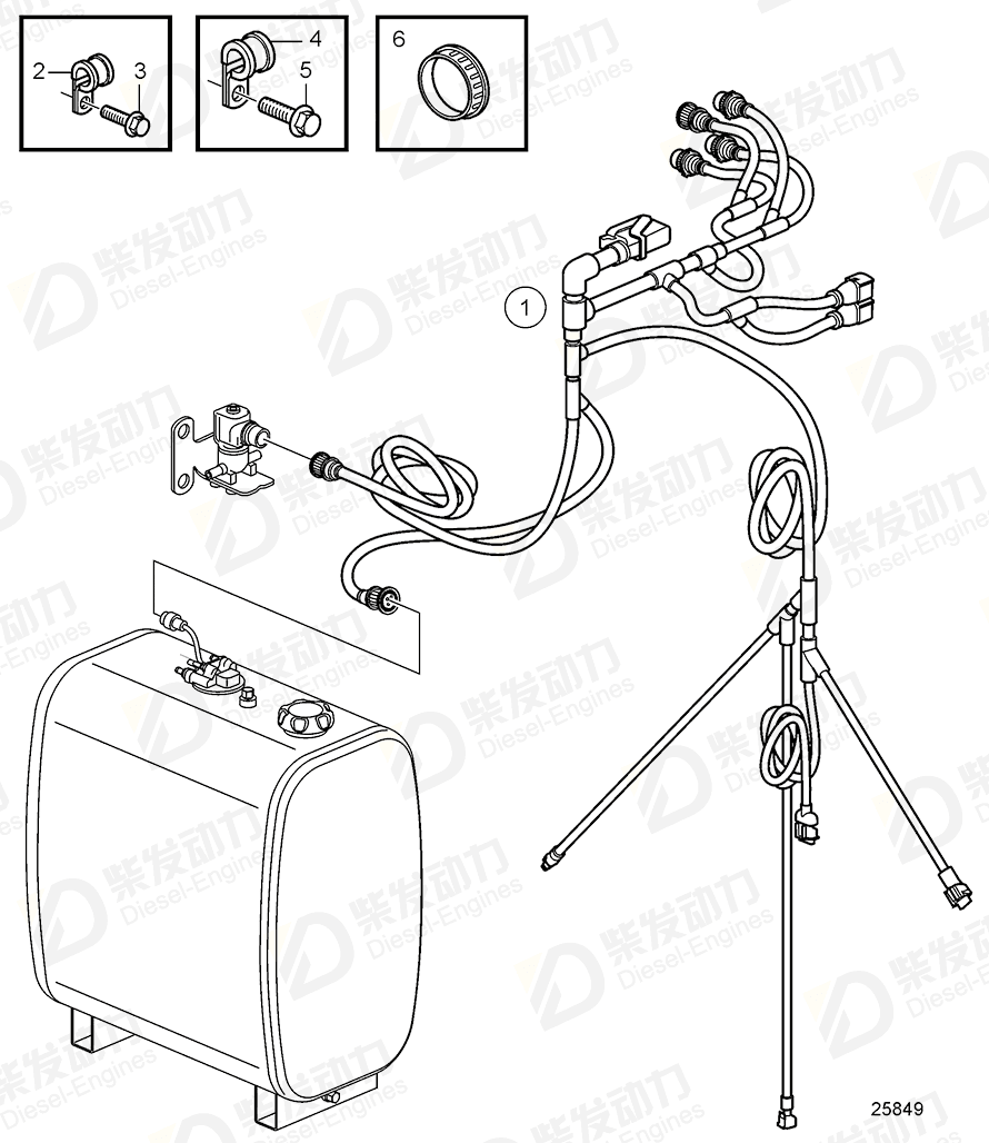 volvo penta Wiring harness 21621724 Drawing volvo penta Wiring harness 21621724 Drawing